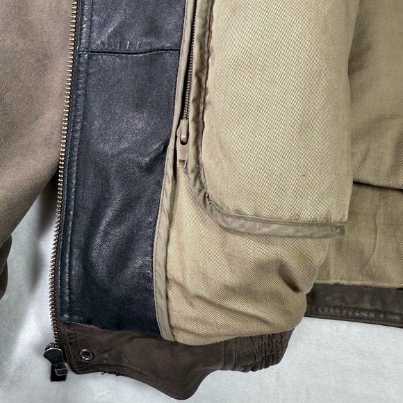 Vintage Wilsons Leather Bomber Jacket Mens‎ Large Thinsulate Removable Liner - Picture 7 of 16